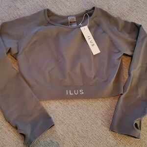 Gray Women's Long Sleeve Top